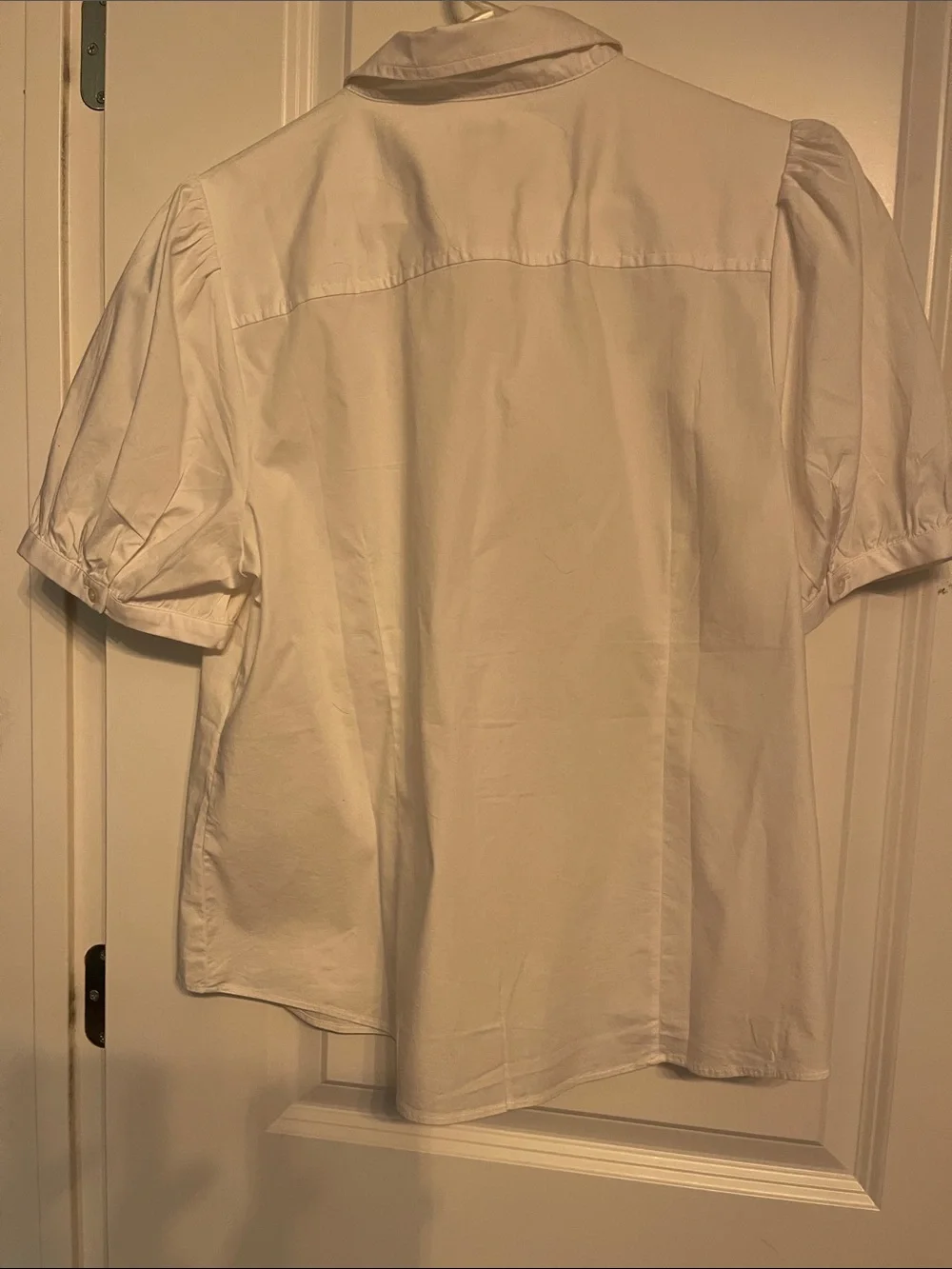 J. Crew White Short-Sleeve Button-Down Shirt